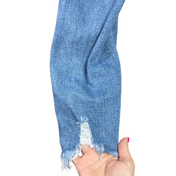 Judy Blue Maryville High Rise Fray Slim Fit Jeans Straight Tapered Ankle 9/29 - Picture 14 of 16